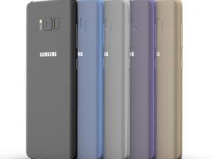 samsung galaxy s8 and s8 plus collection 3D 模型