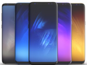 samsung galaxy s8 and s8 plus collection 3D 模型
