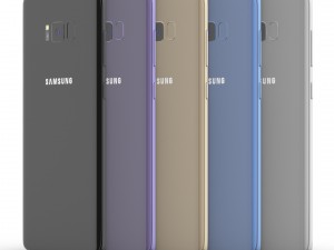 samsung galaxy s8 and s8 plus collection 3D 模型