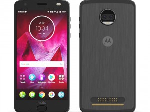moto z2 force black model Modèle 3D