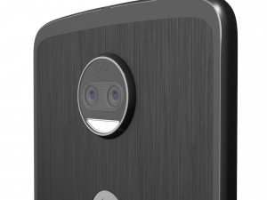 moto z2 force black model Modèle 3D
