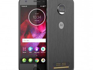 moto z2 force black model Modèle 3D