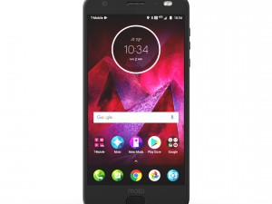 moto z2 force black model Modèle 3D