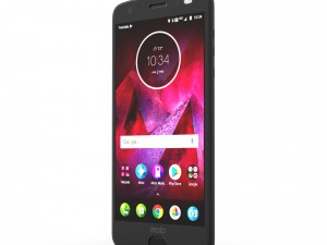 moto z2 force black model Modèle 3D