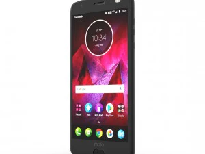 moto z2 force black model 3D Model