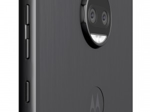 moto z2 force gray model Model 3D