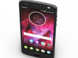 moto z2 force gray model Model 3D