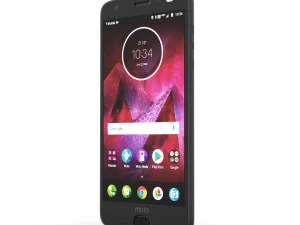 moto z2 force gray model 3D Model