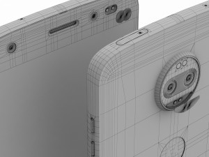 moto z2 force gray model Model 3D