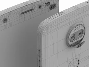 moto z2 force gray model 3D Model