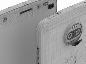 moto z2 force gray model Model 3D