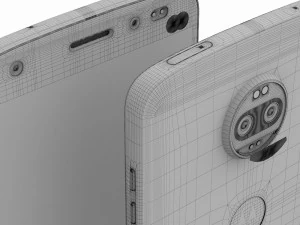 moto z2 force gray model 3D Model