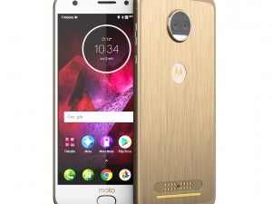 moto z2 force gold model 3D 模型