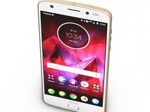 moto z2 force gold model 3D 模型