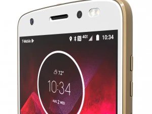 moto z2 force gold model 3D Model