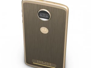 moto z2 force gold model 3D Model