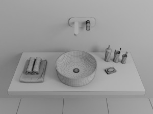 washbasin ravak moon 1 3D Model