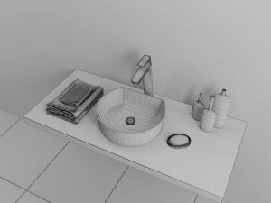 washbasin ravak moon 1c 3D Model