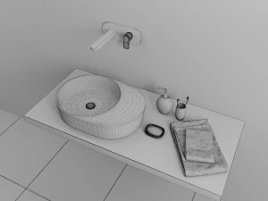 washbasin ravak moon 2s 3D Model