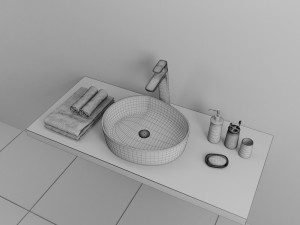washbasin ravak moon 3 3D Model