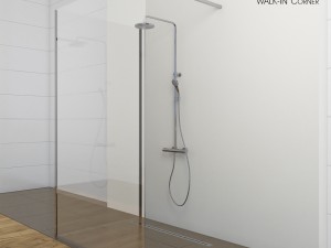 shower room ravak walk-in 3D Model