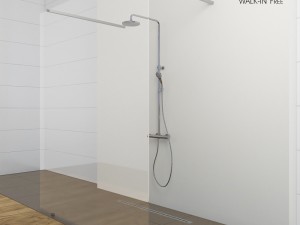 shower room ravak walk-in 3D Model