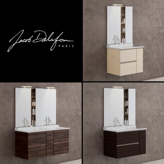 washbasin jacob delafon soprano 3D Model .c4d .max .obj .3ds .fbx .stl .blend 