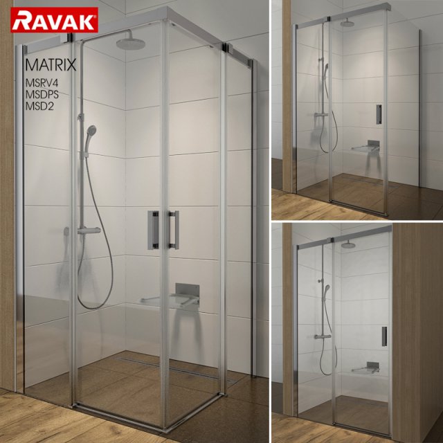 shower room ravak matrix Modelo 3D .c4d .max .obj .3ds .fbx .stl .blend 