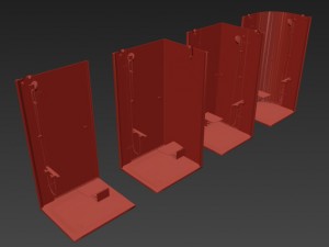 shower room ravak smartline 3D 모델