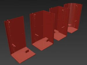 shower room ravak smartline 3D Model