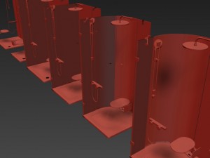 shower room ravak brilliant 3D Модель