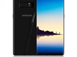 samsung galaxy note 8 meia-noite preto Modelo 3D