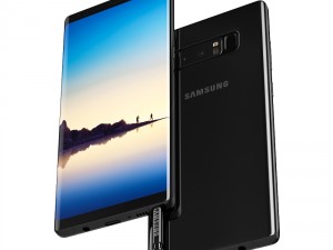samsung galaxy note 8 midnight black 3D Модель