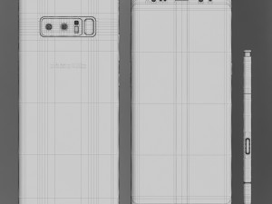 samsung galaxy note 8 all colors 3D Model
