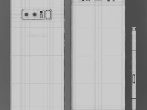 samsung galaxy note 8 all colors 3D Model