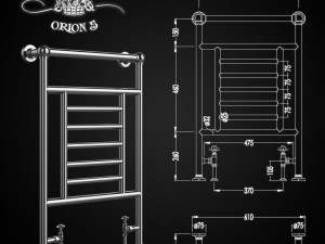 a set of heated towel rails devon devon 3D Модель