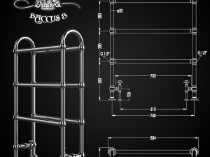 a set of heated towel rails devon devon 3D Модель