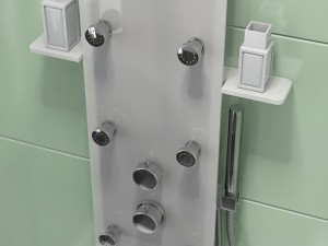 corner shower cabins ravak blix 3D Модель