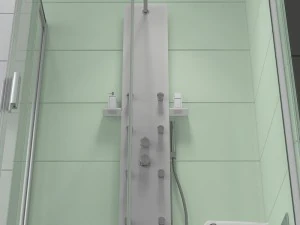 corner shower cabins ravak blix 3D Model