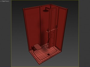 corner shower cabins ravak blix 3D Модель