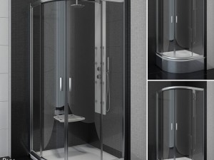semicircular shower enclosures ravak blix 3Dモデル