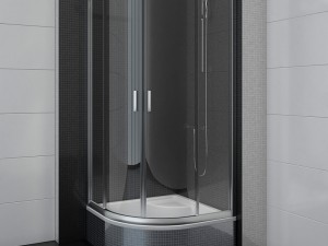 semicircular shower enclosures ravak blix Modelo 3D
