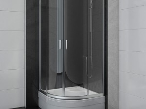semicircular shower enclosures ravak blix Modelo 3D