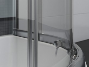 semicircular shower enclosures ravak blix Modelo 3D