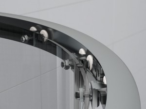 semicircular shower enclosures ravak blix Modelo 3D