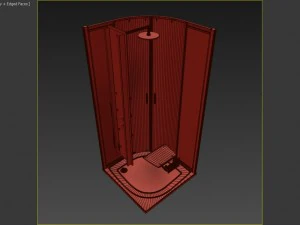 semicircular shower enclosures ravak blix 3D Model