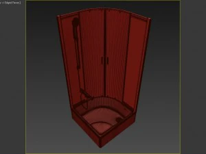 semicircular shower enclosures ravak blix 3D Model