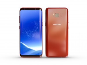 samsung galaxy s8 burgundy red 3D Model