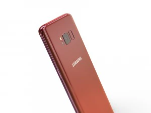 samsung galaxy s8 burgundy red 3D Model