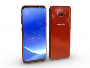 samsung galaxy s8 burgundy red 3D Model